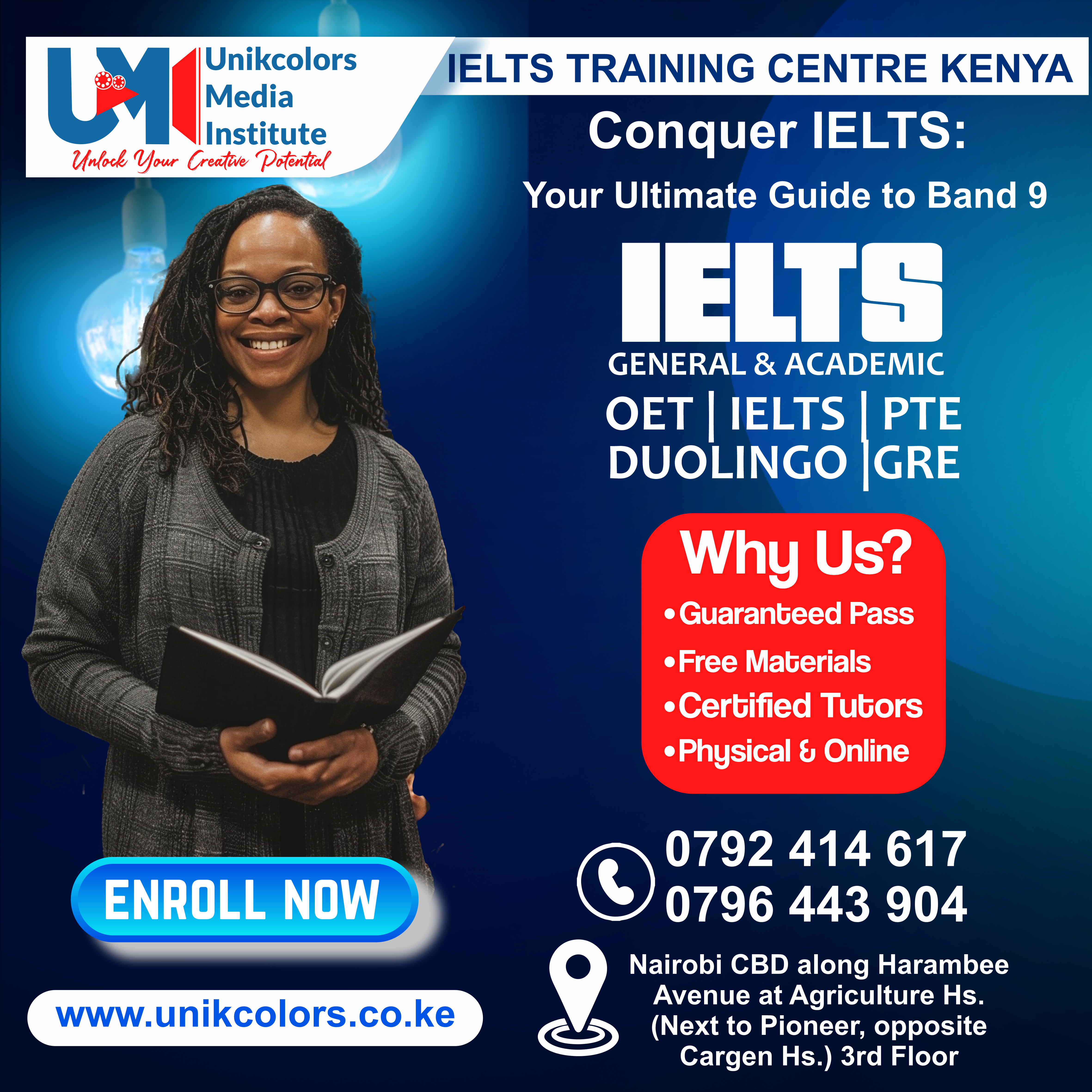 IELTS TRAINING CENTRE KENYA - IELTS PREPARATION | OET | TOEFL | PTE | GRE | DUOLINGO